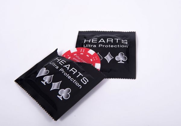 Poker Chips in Condom Wrapper